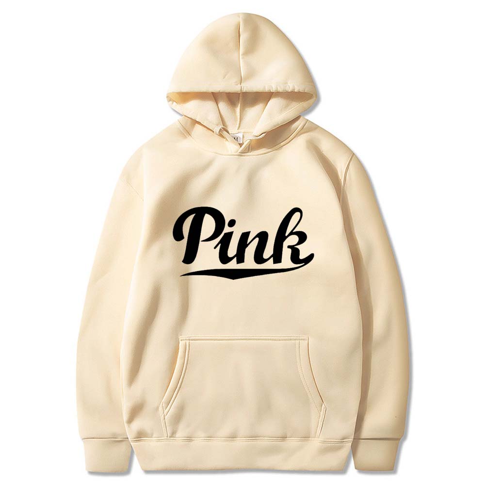 Harajuku Retro Letter Fleece Mens and Mens Hooded Sweatshirts Oversized Casual Pullover Loose Hoodies