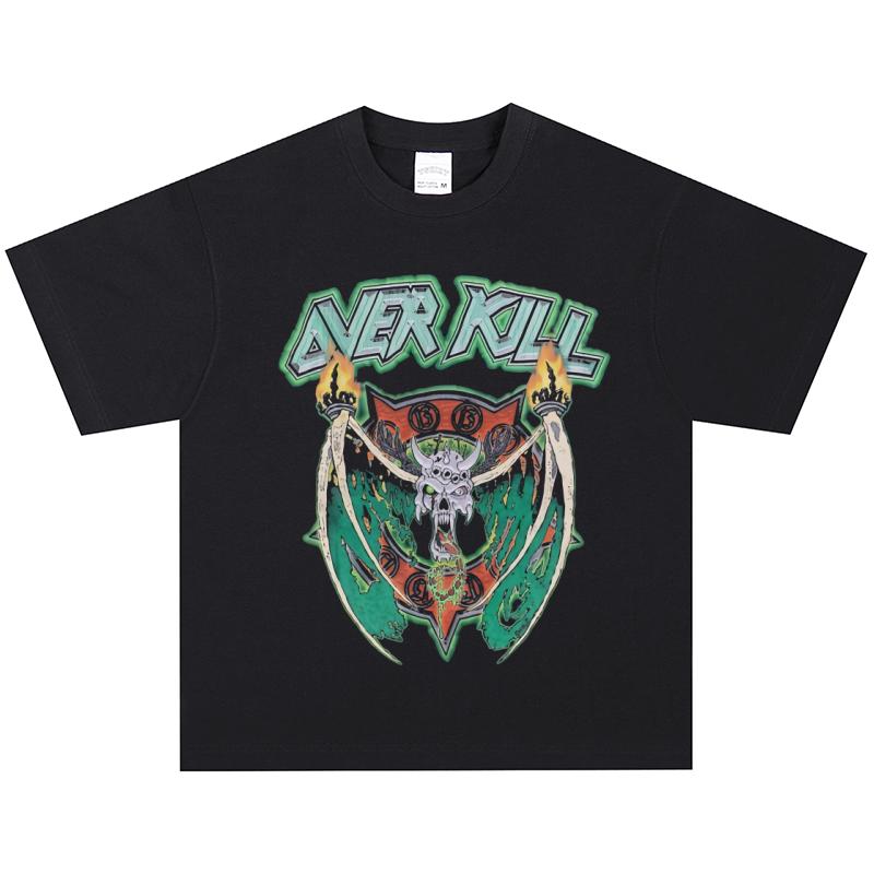 Overkill T-Shirt, Soft Fabric Casual Daily Wear XL