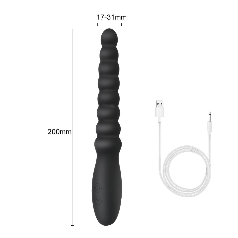 20cm Stick Vibrators for Women Nipple Clit Stimulator Vaginal Plug Anal Beads Dildo Female Masturbator Sex Toy