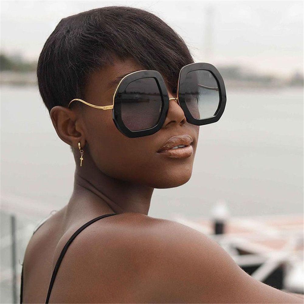 

Polygon Frame Eyewear Crystal Oversized Diamond Sun Glasses Sunglasses for Women Men s Shades