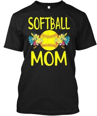 Cute Softball Mom Gift TTshirt Made In the USA Size S To 5XL