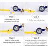 Gas Flow Control Valves Explosions Proof with Pressure Gauge Gas Tanks Pressure Regulator Suitable for Kitchen Safety