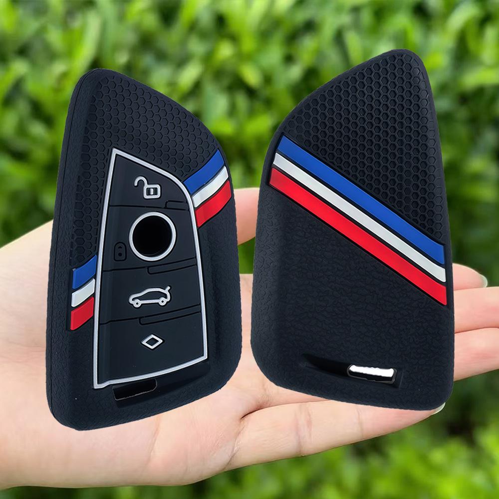 Silicone Remote Car Key Cover Keychain Key Case For BMW X1 X3 X4 X5 X6 Series 1 2 3 5 7 G20 G02 G05 G31 G23 F34 F15 F40 IX3