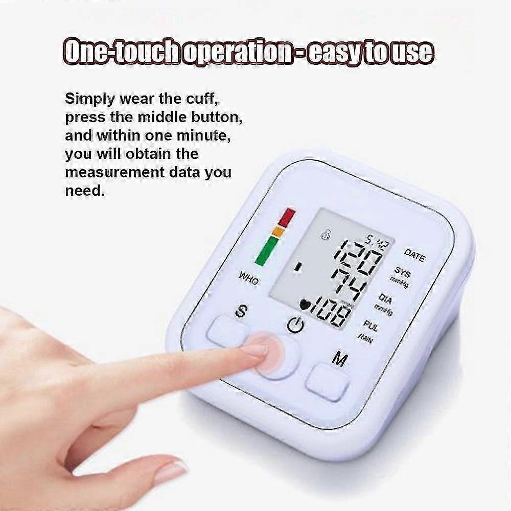 Digital Blood Pressure Monitor Automatic Blood Pressure Heart Rate Monitoring Machine with 8.7-12.6
