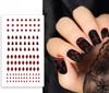 Decorative Nail Stickers Mix Red Crystals Halloween