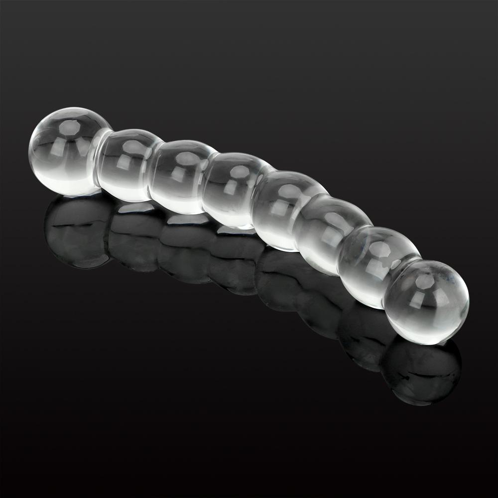 Sex Products 8 Beads Glass Butt Plug Prostate Massager Anal Plug Sex Toys for Women