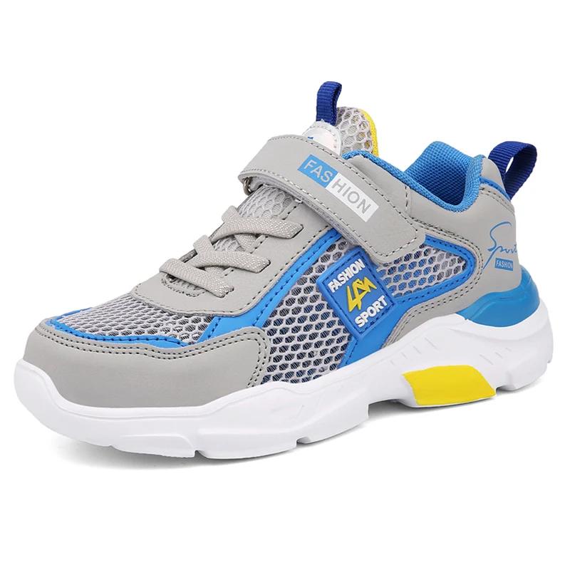 Summer Boys Breathable Mesh Sport Shoes Kids Rubber Sole Casual Running Sneakers 30