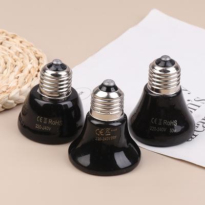 1Pc Reptile Pet Box No Light Far Infrared Ceramic Heating Lamp E27 Small Mini Heat Lamp 25W 50W 75W Mini Pet Heating Lamp