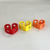 2Pcs Heart-Shaped Reusable Chopsticks Helpers Training Kids Non-Slip Chopstick Hinges Connector Portable Practice Chopsticks Aid