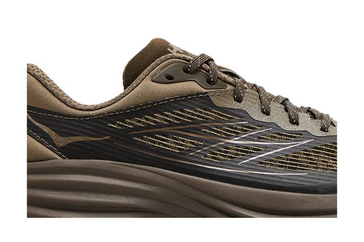 HOKA One One Bondi 8 Caged Stealth/Tech Umber Men's Sneakers
