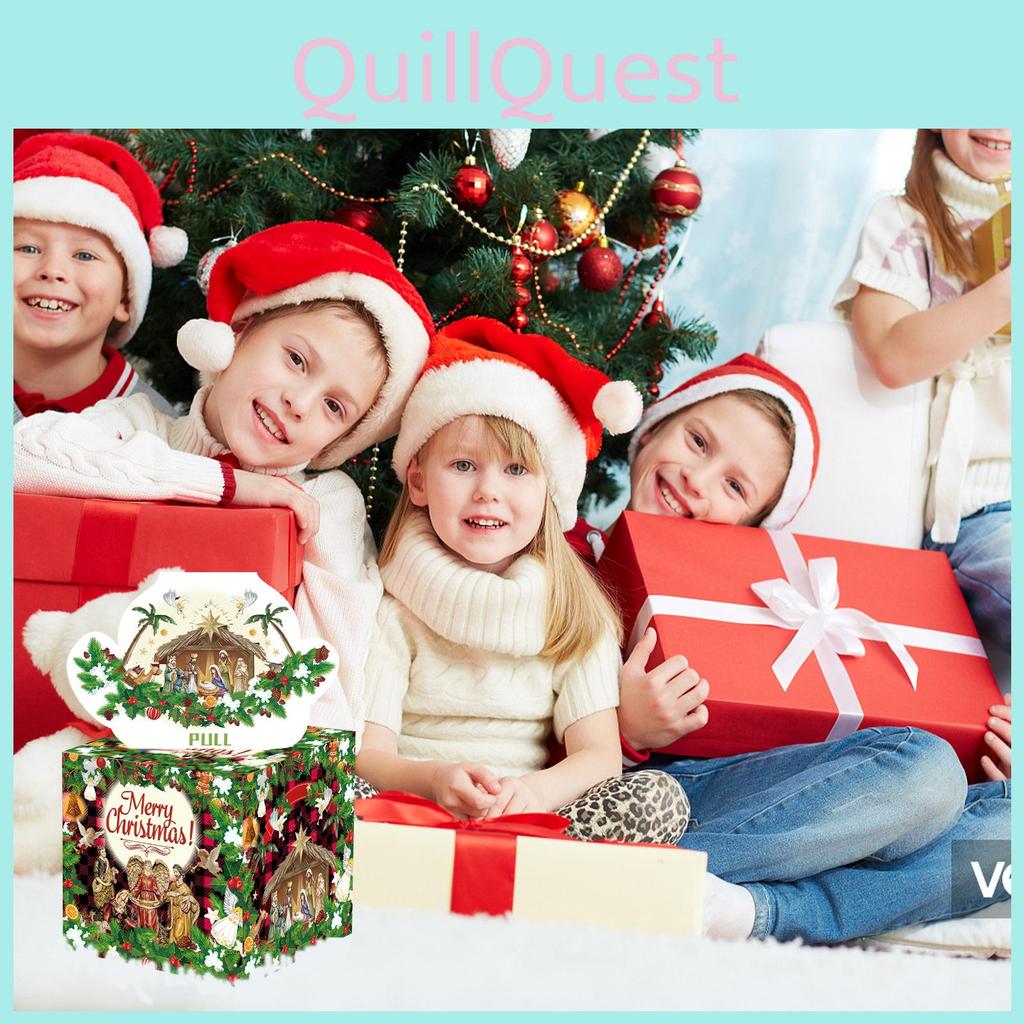 Theme Jesus Christmas Party Favor Box Money Enclosure With Material Cardboard