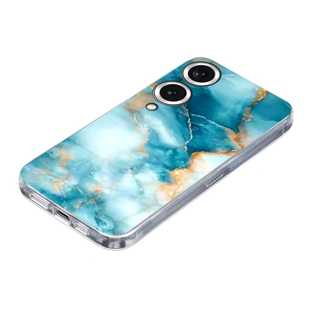 Soft TPU Case for Samsung Galaxy S25 Edge Marble Pattern Printing Phone Cover