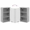 Wall Mounted Bathroom Cabinet Grey Sonoma 39 x 23.5 x 65 cm