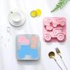A Top Quality 3 Holes of Different Sizes Tractor Shape Silicone Mold Fondant Cake Chocolate Mold Ice Cube Cake Mould Baking