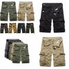 Premium Quality Men Sport Plain Cargo Shorts Military Combat Pants With Multi-pocket Design For Waist Size 29-36