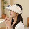 Empty Top Design Sun Visor Hat Adjustable Outdoor Visor Hat Wide Brim Sun Hat  Sun Protection