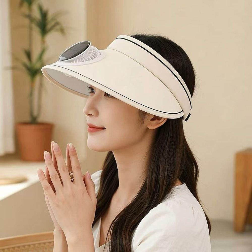Empty Top Design Sun Visor Hat Adjustable Outdoor Visor Hat Wide Brim Sun Hat Sun Protection