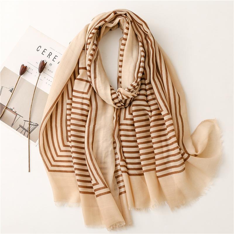 Luxury Fashion Women Viscose Scarf Ink Painting Floral Tassel Hijab Shawls and Wraps Female Foulard Echarpe Muslim Sjaal