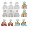 Flexible Silicone Earring Making Mold Rainbow Shaped Earring Mold Soft Silicone Earring Mold for Creative Jewelry Making