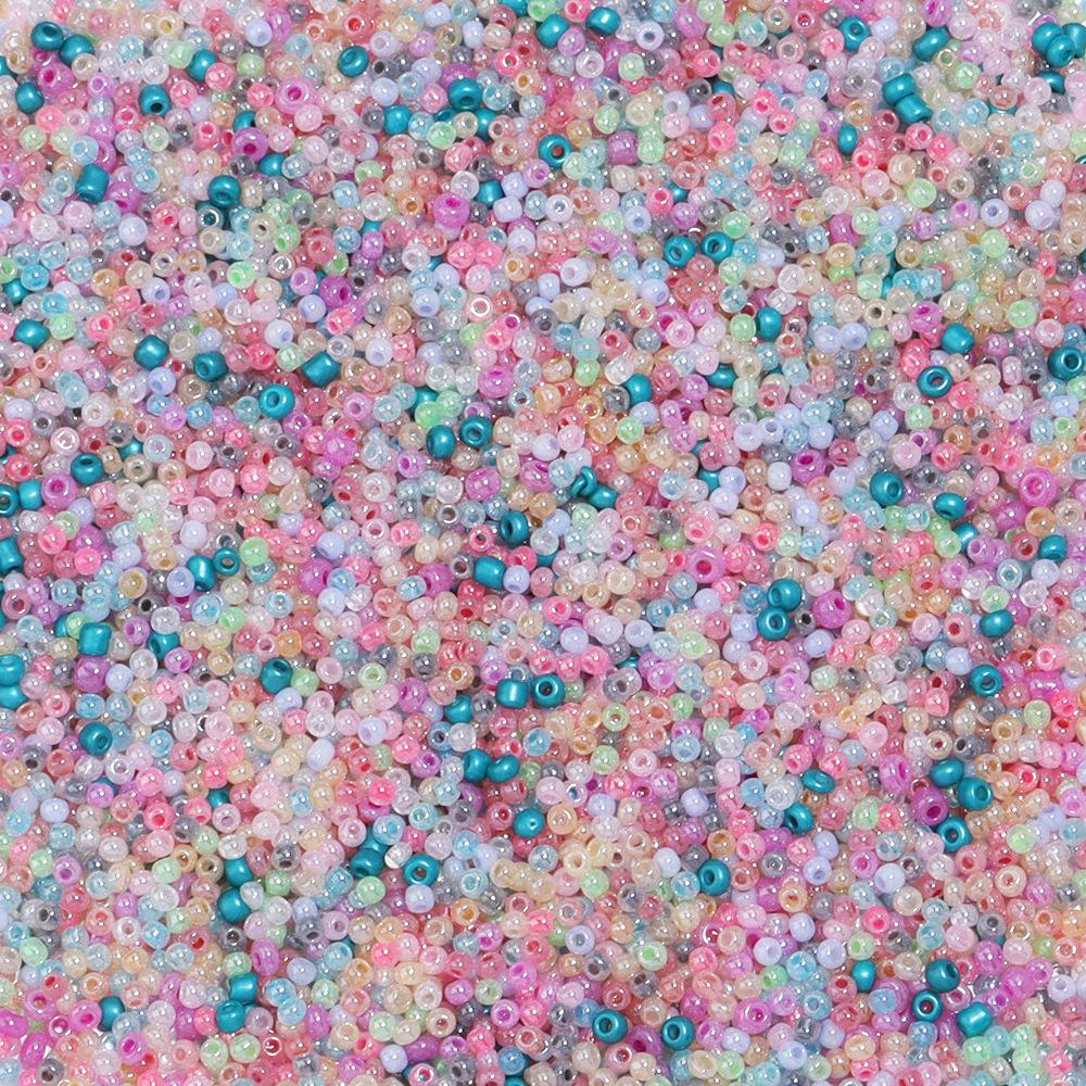 2mm Cream Imitation Jade Glass Seed Beads for DIY Jewelry