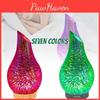 Creative 3d Glass Wood Grain Ultrasonic Cool Mist Humidifier Home Use 7 Color Night Light Essential Oil Diffuser Vase Shape