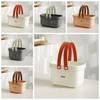 Multifunctional Shower Storage Basket Hollow Picnic Tote Bag Portable Bath Toiletry Bag  For Home