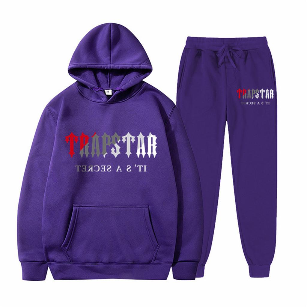 Womens Plush Long Sleeved Pants Loose Fitting Pullover With Letter Print And Rope Hoodie Two-piece