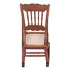 Dollhouse Miniature Chair Exquisite Details Bright Color Miniature Dollhouse Wooden Furniture for