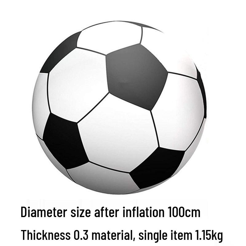 Großer verdickter PVC aufblasbarer Strandball für Outdoor-Aktivitäten und Kindergartenspiele - Extra großes Volleyball-Design