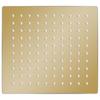 Rain Shower Head Stainless Steel 20x20 Cm Square Golden