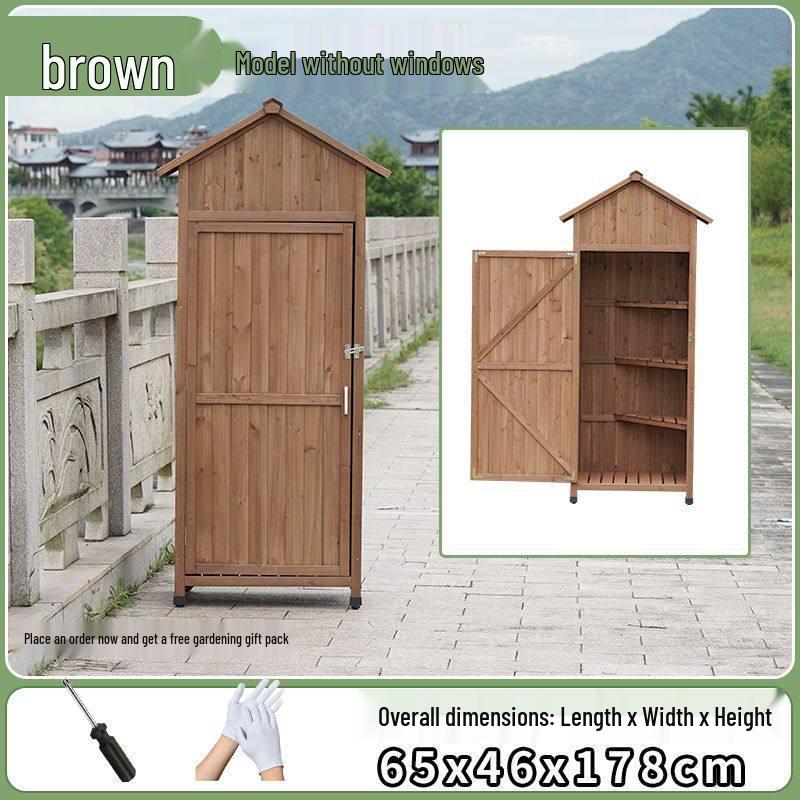 Outdoor Anti-Corrosion Sunscreen Storage Cabinet for Garden and Courtyard