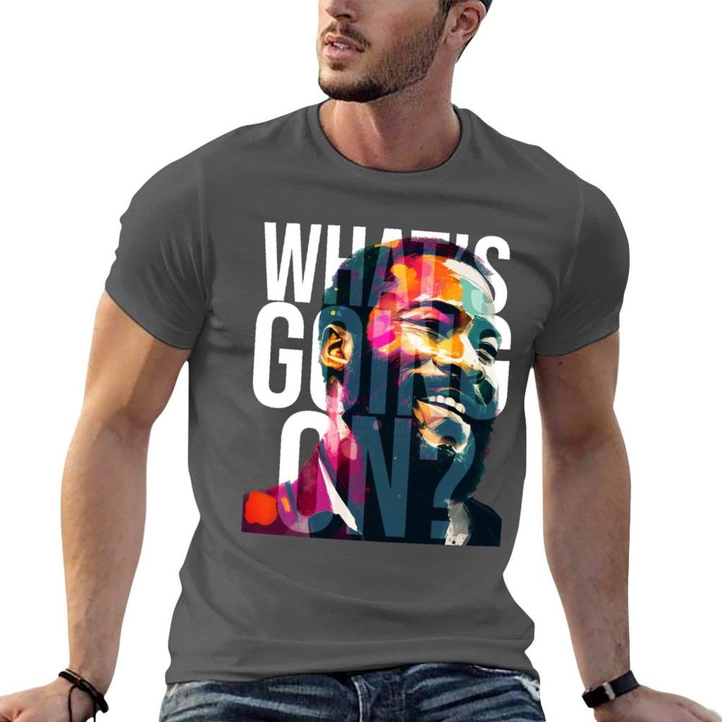 Marvin Gaye Whats Going On Μπλουζάκι Ρούχα Γυμναστικής Διαπνέον Κοντομάνικο T-shirt