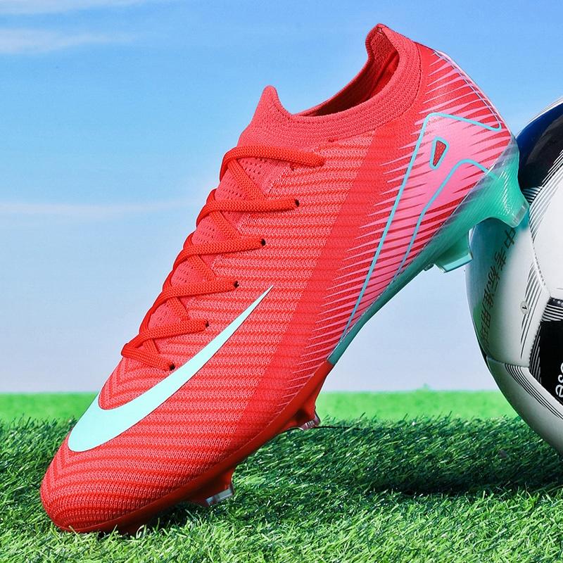Nieuwe Heren Match Voetbalschoenen Gras Enkel Hete Verkoop Training Lange Noppen Sport Voetbalschoenen Buiten Noppen TF/FG Hoge Kwaliteit