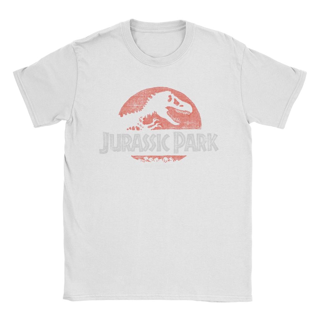 Jurassic Park T Shirts Men Cotton Vintage T-Shirts Crew Neck  Tees Short Sleeve Clothing Graphic Printed