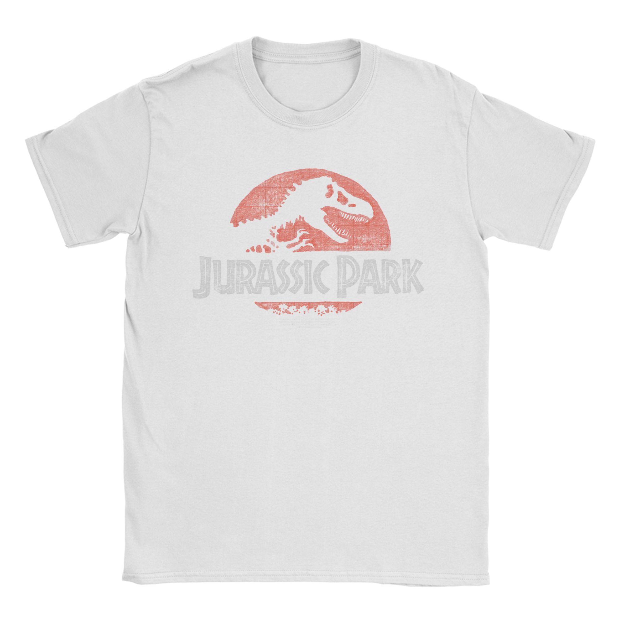 

Jurassic Park T Shirts Men Cotton Vintage T-Shirts Crew Neck Tees Short Sleeve Clothing Graphic Printed 4XL