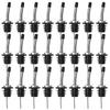 12pcs Stainless Steel Classic Bottle Pourers Tapered Spout Liquor Pourers Flow Wine Bottle Pour Spout Stopper Bar Accessories
