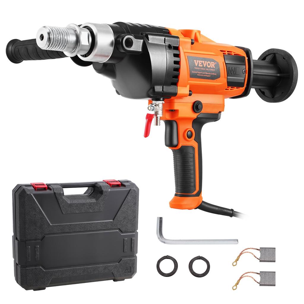 VEVOR Core Drill Machine 2.03-16 cm Dia 2000W Handheld Core Drill Rig for Mixing