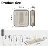 YOTIME Travel Bottle Brush Set, Auto-Open Rack & Vertical Brushs Drying Slots, 3 Brushes, Foldable Drying Rack, Dispenser, Travel Baby Essentials for