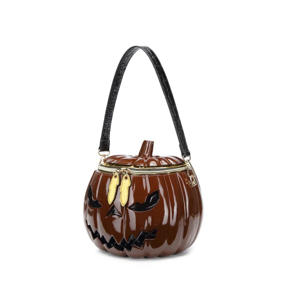 Halloween Pumpkin Shape PVC Shoulder Bag for Women  high quality crossbody bags  casual bags  messenger bag  new fashion