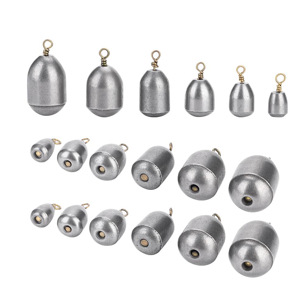 18pcs Eco friendly Fishing Sinker Iron Weight Fish Casting Tool Set with Box