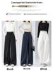 2026 Spring High-Quality Cotton Linen Wide-Leg Pants - Plus Size, High Waist, Versatile, Casual, and Floor-Length for Women