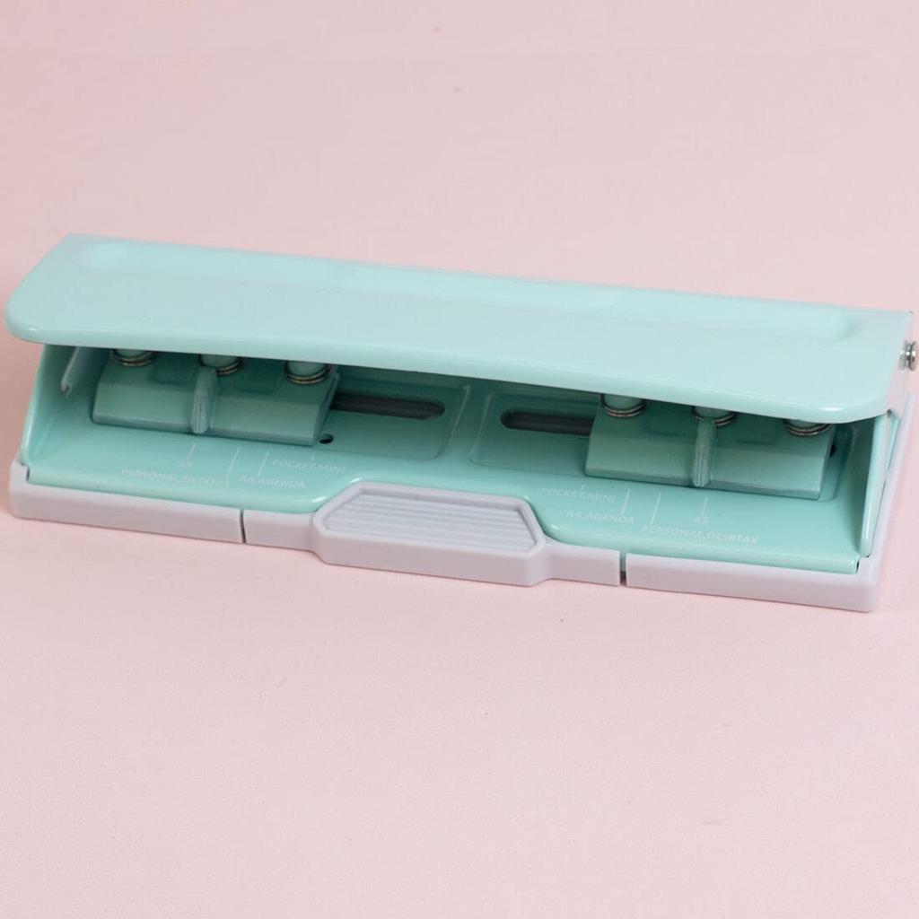 Craftelier - 6 Hole Punch | Adjustable Hole Puncher for Mini, Pocket, A6, A5, Personal and Deskfax | Journaling Supplies | Punching Capacity for 8 x