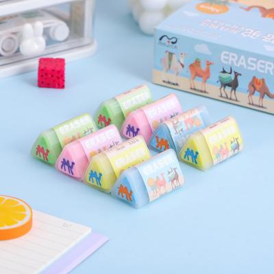 4 Pieces Cartoon Cute Kawaii Animals Camel Rubber Eraser Set For Kids Novelty Stationery Office School Supplies