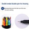 Double-Headed Washable Watercolor and Manga Pen Set for Kids
