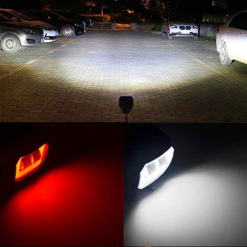 1/2pcs 12V-80V Round Angel Eye Work Light LED Light Portable Spotlight Motorcycle 4x4 Offroad Truck Driving Car Boat Waterproof