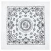 Unisex Turban Kopftuch Kopfbedeckung Quadratische Haartücher Kreatives Kopfwickeltuch Aufwendiges Blumenmuster Haarabdeckung Wickel