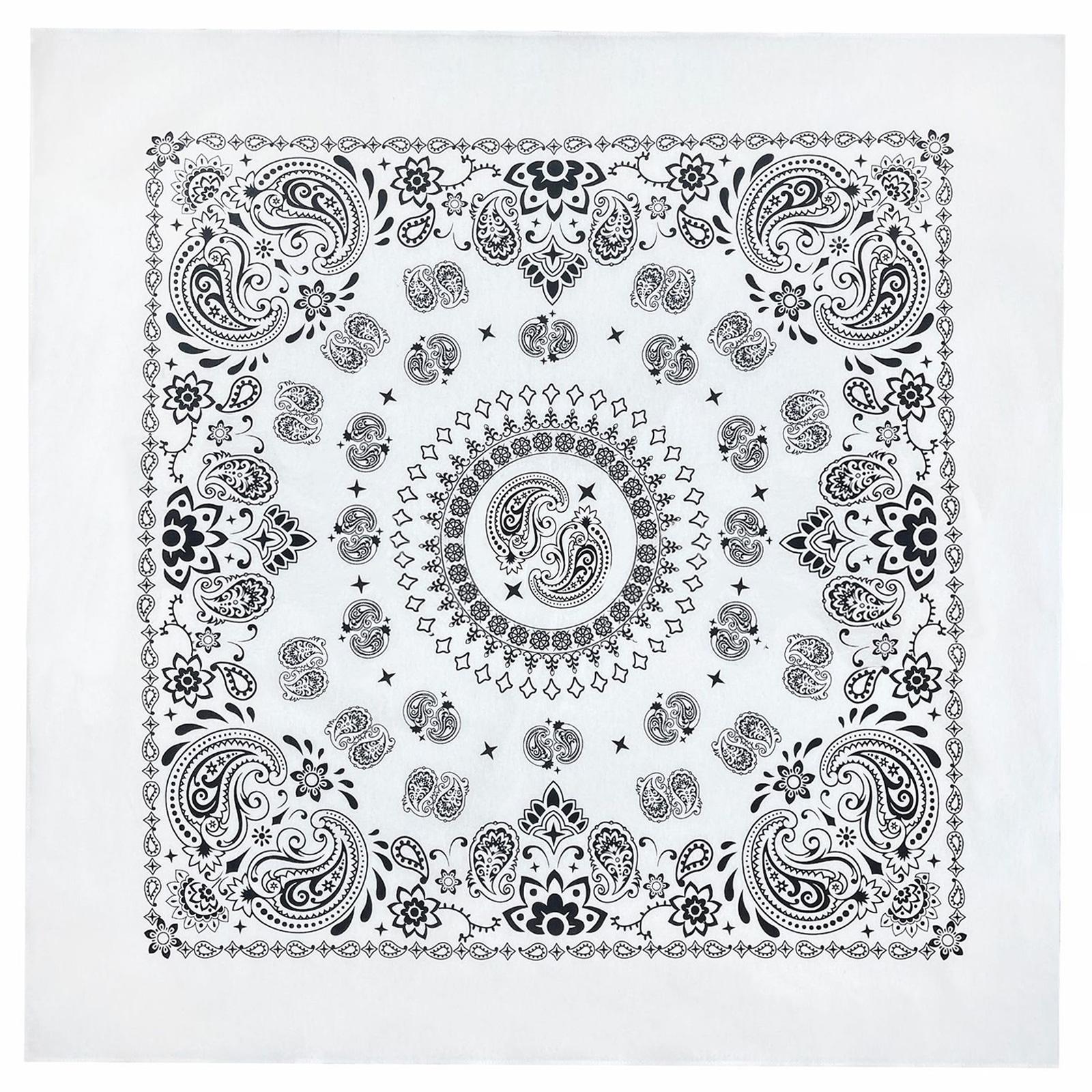 

27-дюймовый цветочный узор бандана головной платок для женщин и мужчин квадратный тюрбан головной платок красочный головной убор I