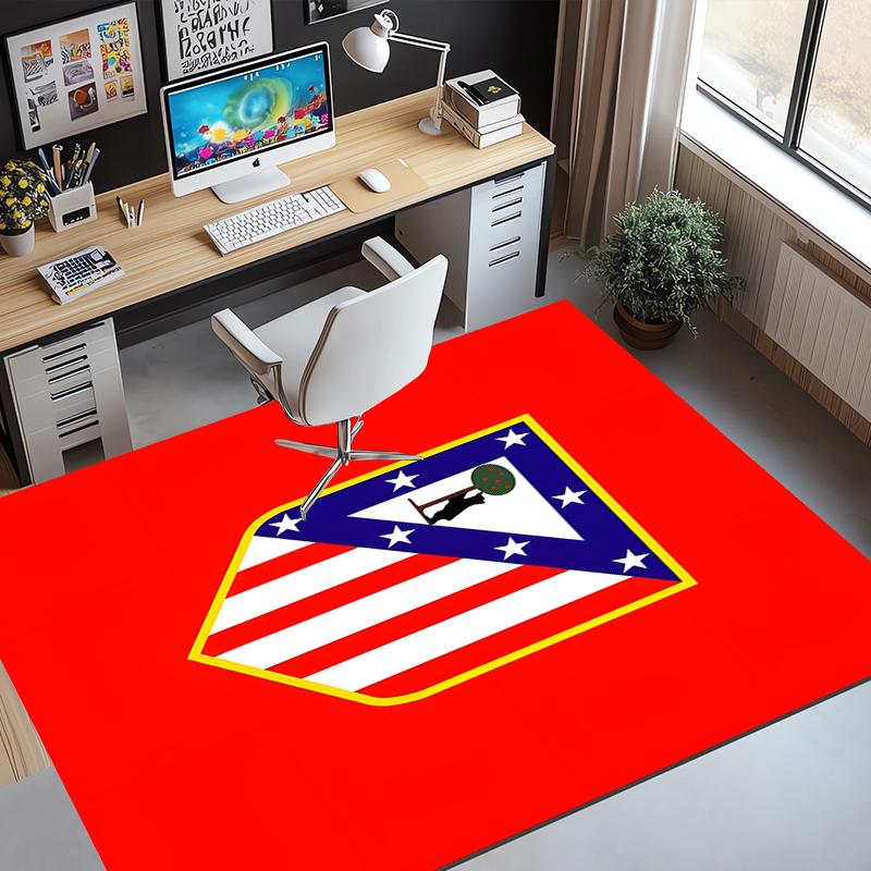 Tapis Motif Club de Football, Tapis Intérieur/Extérieur, pour Pique-nique, Salle de Jeux, Chambre à Coucher, Bureau, Salon, Tapis Décoration de Maison, Cadeau d'Anniversaire