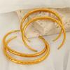 French retro niche new Chinese hollow striped bracelet titanium steel fashion exquisite polished open stacked bracelet