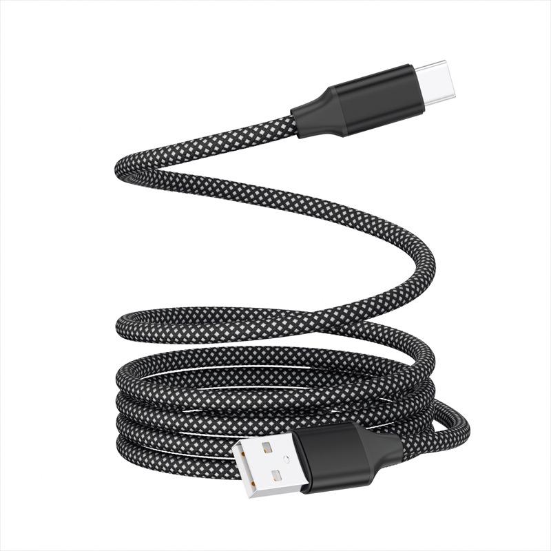 Dual-Color Braided Magnetic Cable for Apple & Huawei Type-C, 100W Charging, Aluminum Alloy